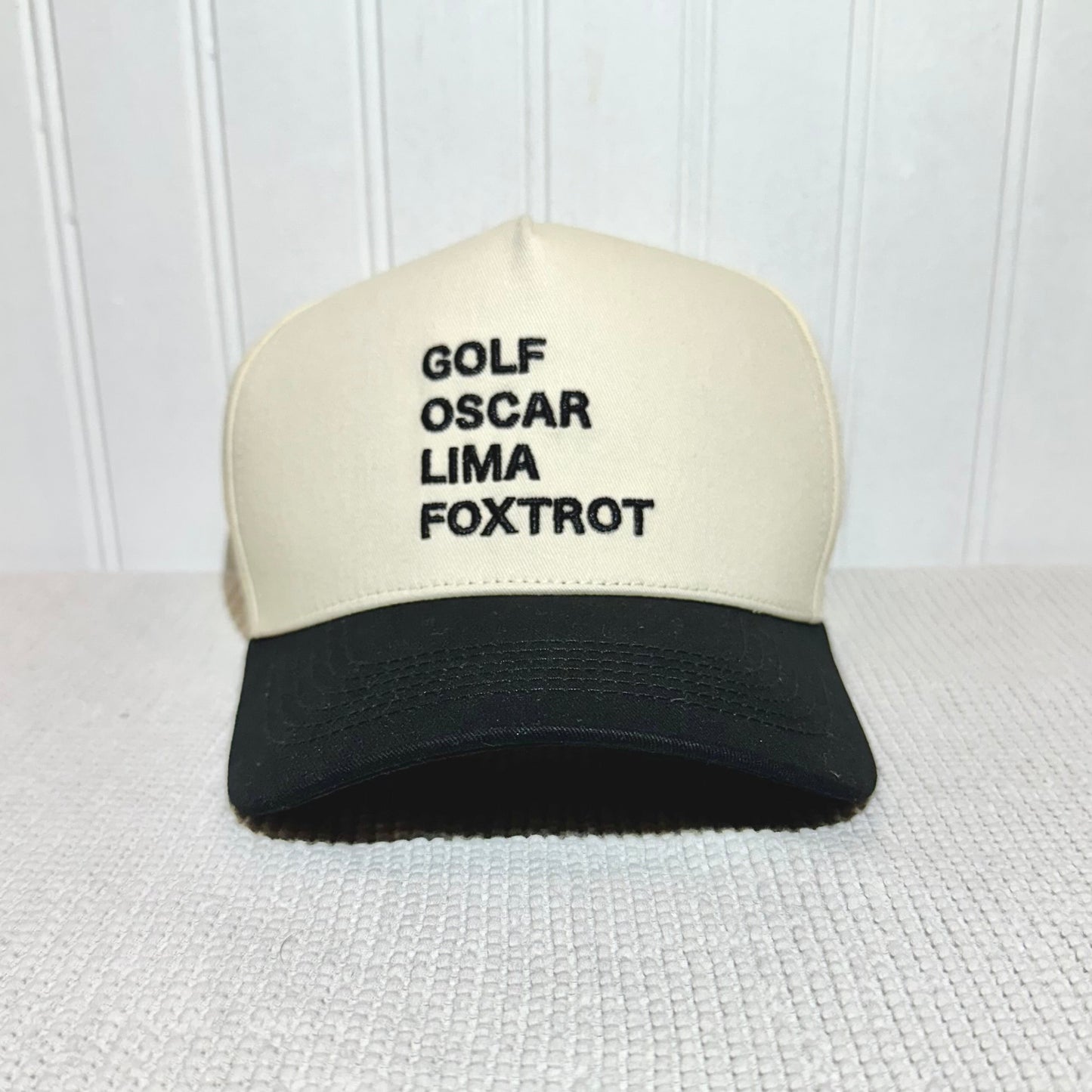 'GOLF' Black Snap Back