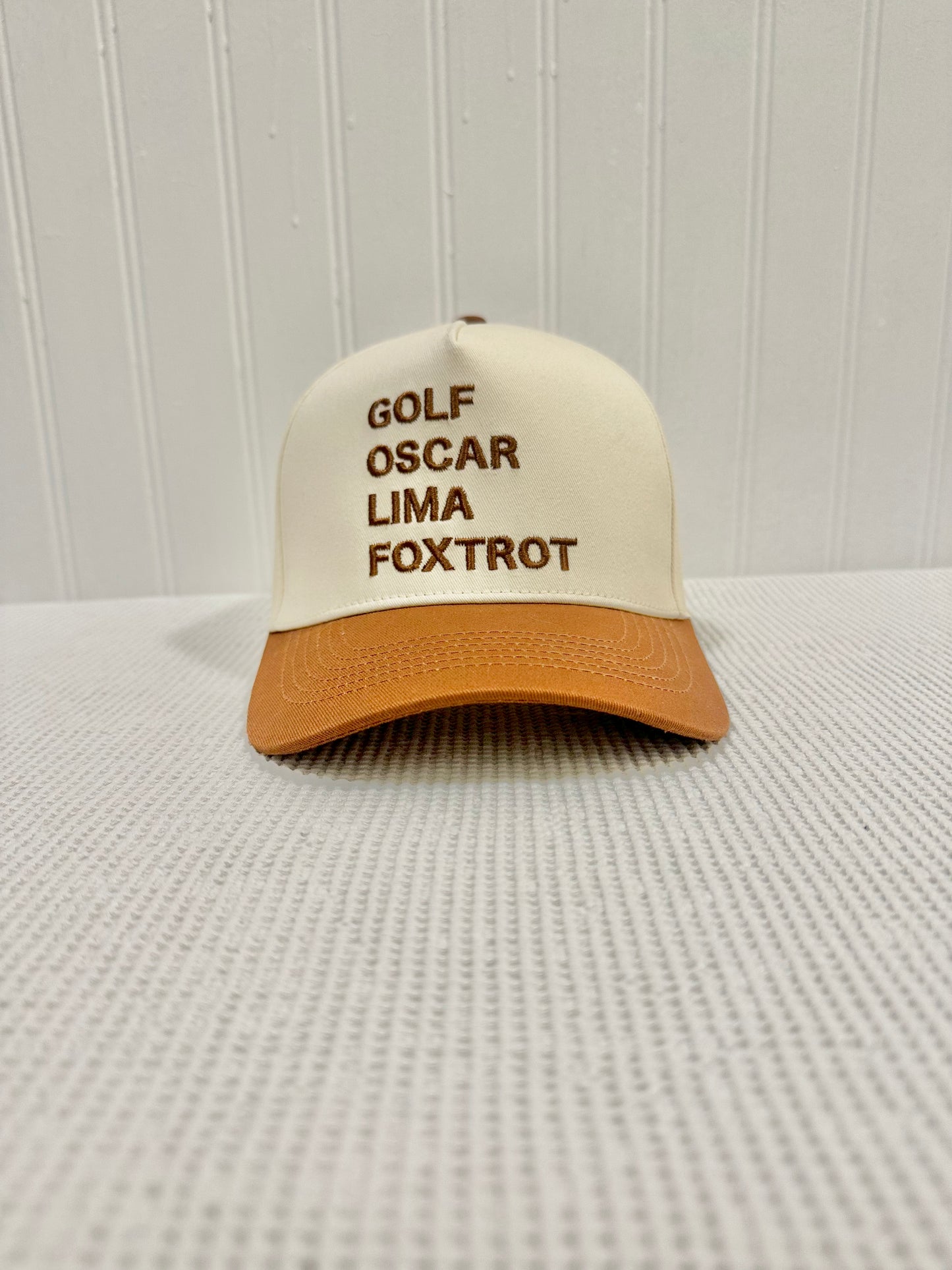 'GOLF' Brown Snap Back